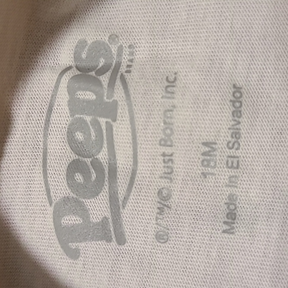 Peeps NWT White Kids T-Shirt with Colorful Bunny Print - 18 Months - Picture 5 of 9